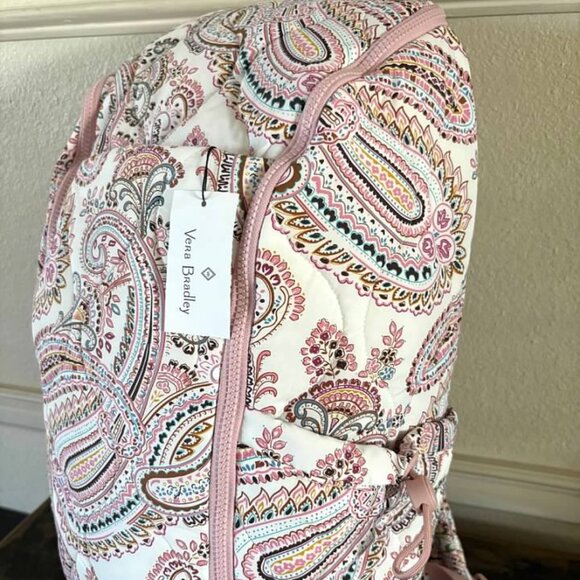 Vera Bradley Featherweight Travel Backpack in Sand Paisley - Picture 1 of 8